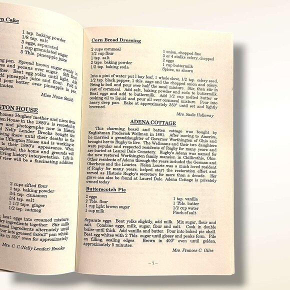 Recipes From Rugby Booklet - Historic Recipes & Local Specialties From Rugby TN - Picture 12 of 12